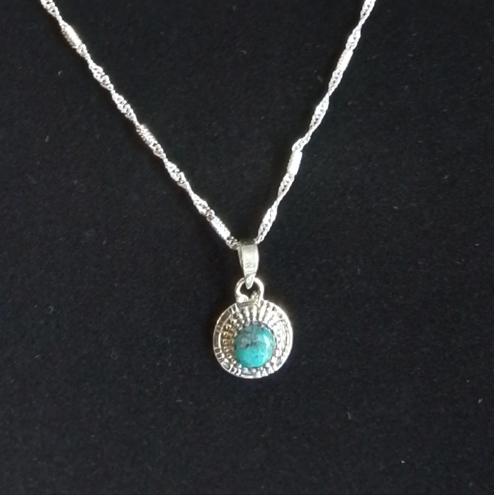 American Turquoise Pendant